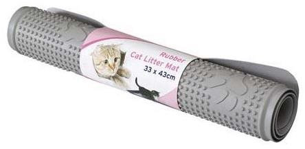 Ebi Cat Litter Mat Štandard Grey Rubber 33 × 43 cm Rohožka