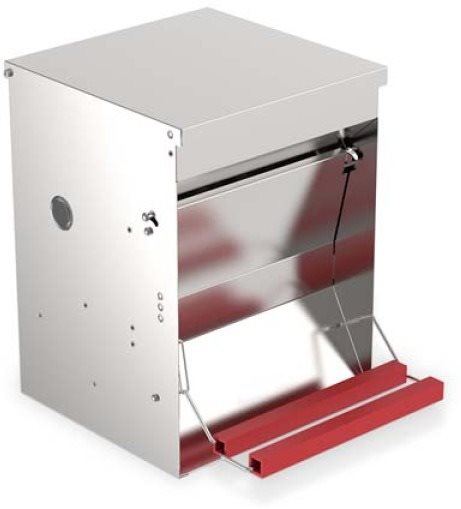 Duvo+ Nášľapné kŕmidlo pre hydinu na 12 kg krmiva 30,5 × 43 × 41 cm...