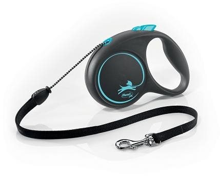 Flexi Black Design lanko modré M 5 m do 20 kg Vodítko
