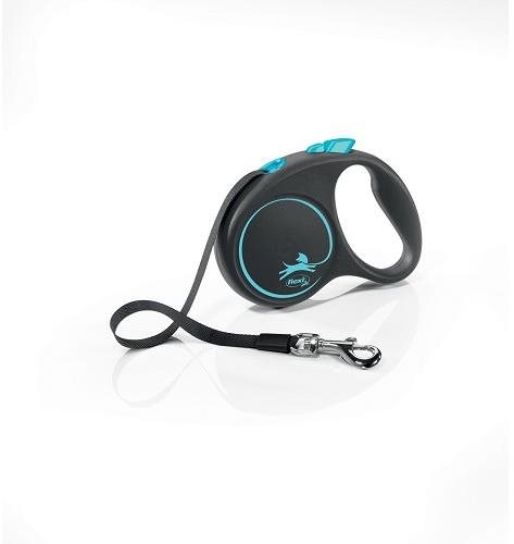 Flexi Black Design lanko modré S 5 m do 15 kg Vodítko