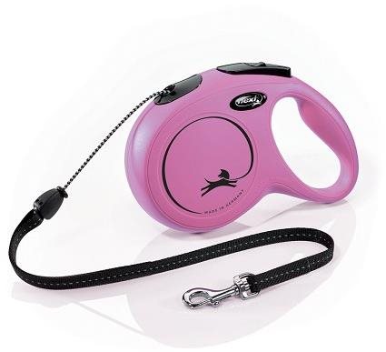 Flexi New Classic lanko ružové M 8 m do 20 kg Vodítko