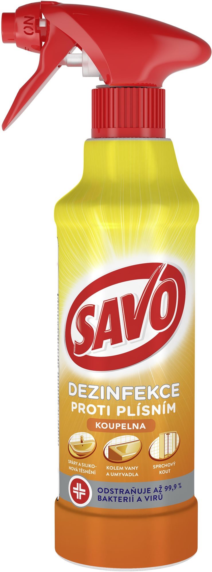 SAVO - Proti plesniam, kúpeľňa, 500 ml Čistič kúpeľní
