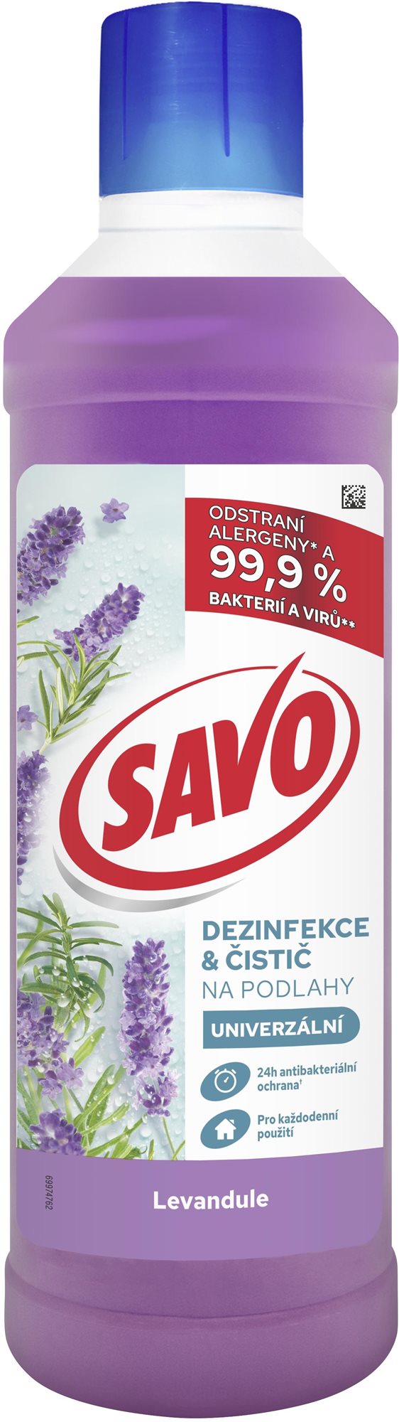 SAVO Bez Chlóru Levanduľa 1 l Čistič na podlahy