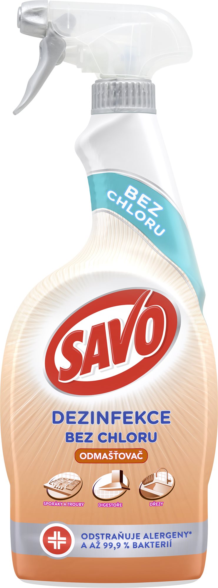 SAVO Bez Chlóru Odmasťovač 700 ml Odmasťovač do kuchyne