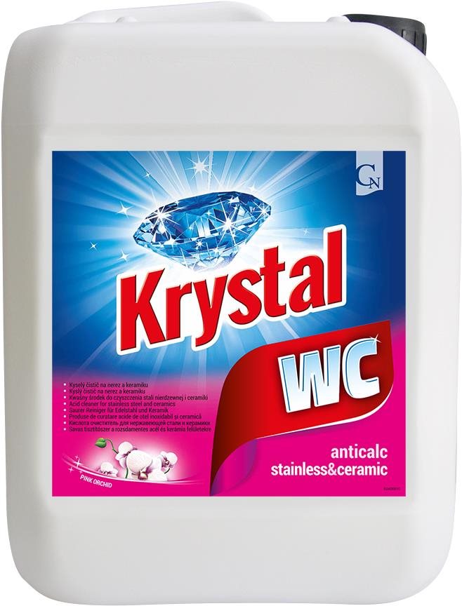 KRYSTAL WC na nehrdzavejúca oceľ a keramiku 5 l WC čistič