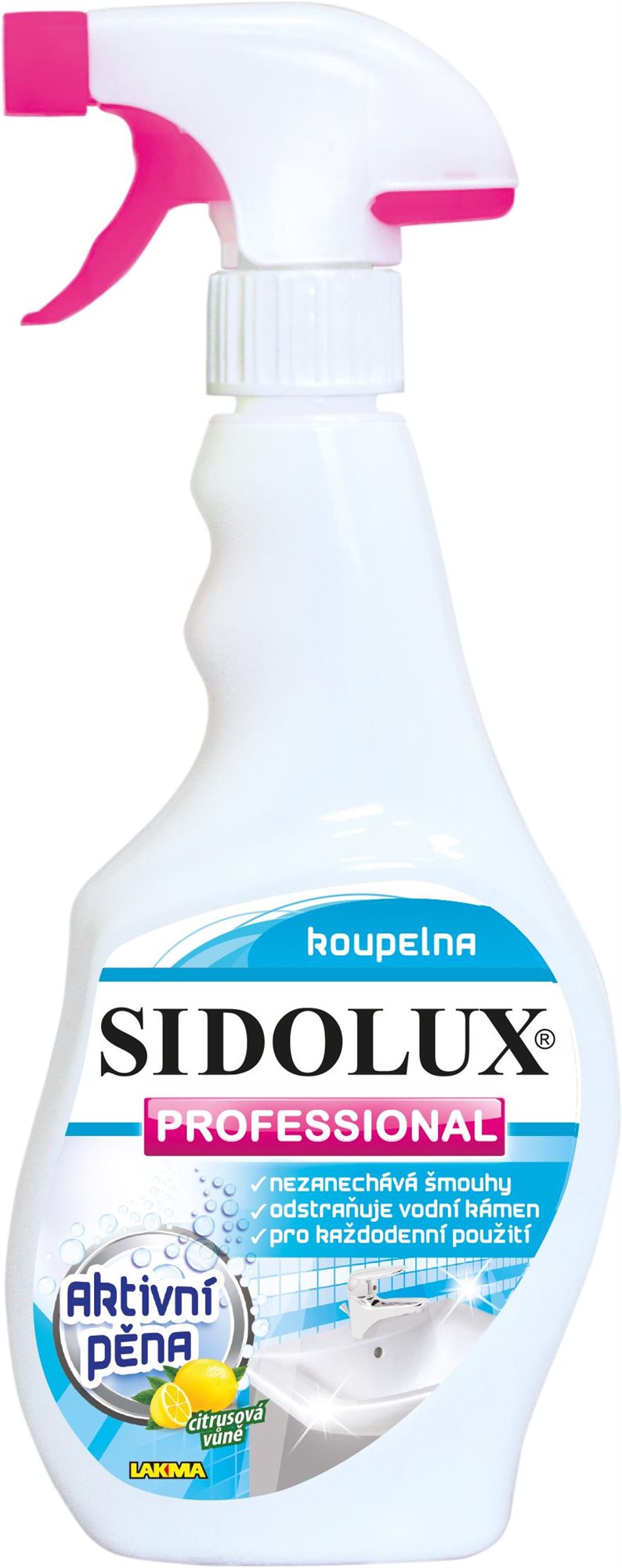 SIDOLUX Professional na kúpeľne aktívna pena 500 ml Čistič kúpeľní