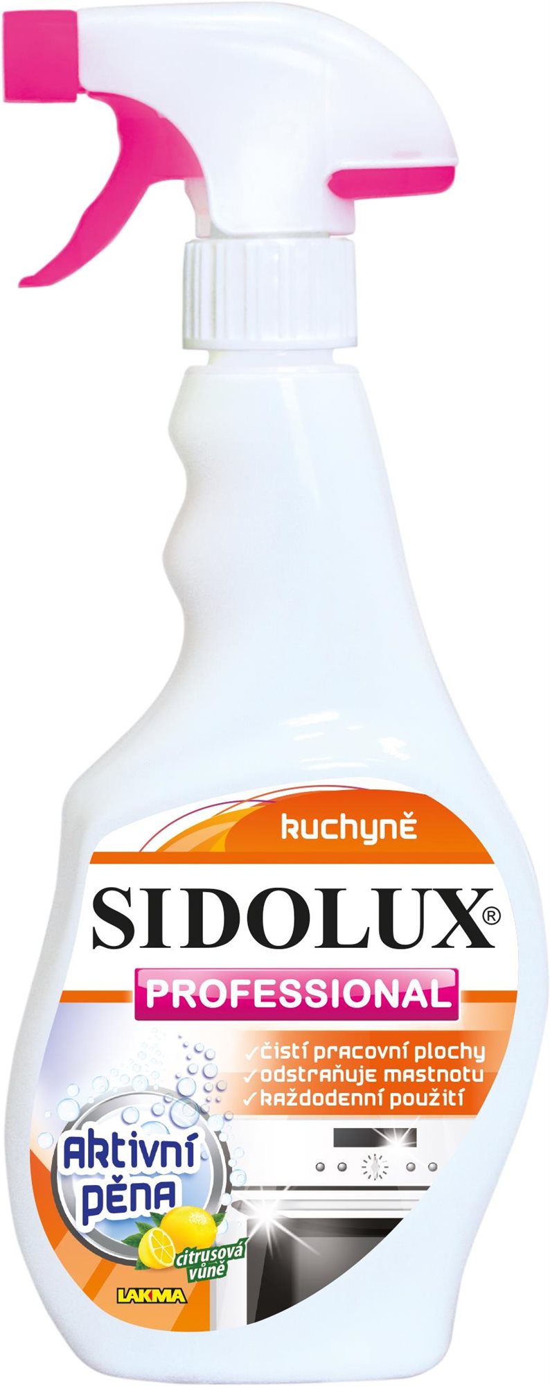 SIDOLUX Professional Konyha Aktív hab 500 ml Konyhai tisztítószer
