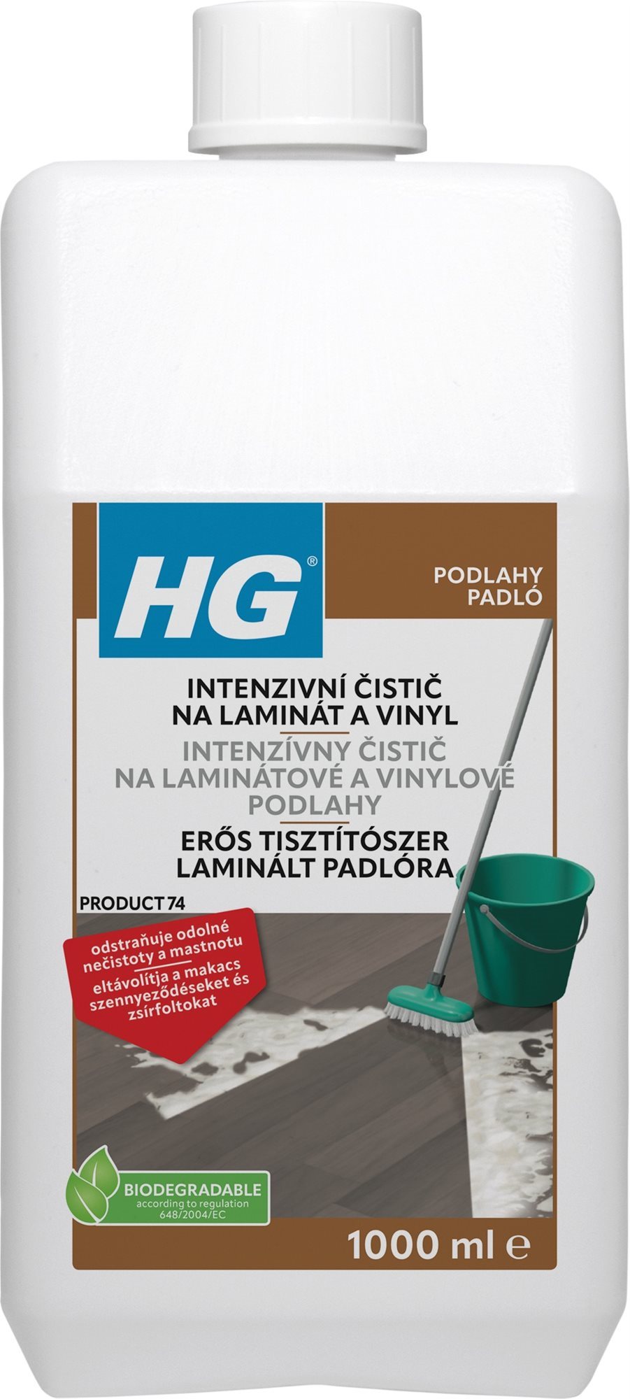 HG intenzívny čistič na laminátové plávajúce podlahy 1000 ml Čistič...