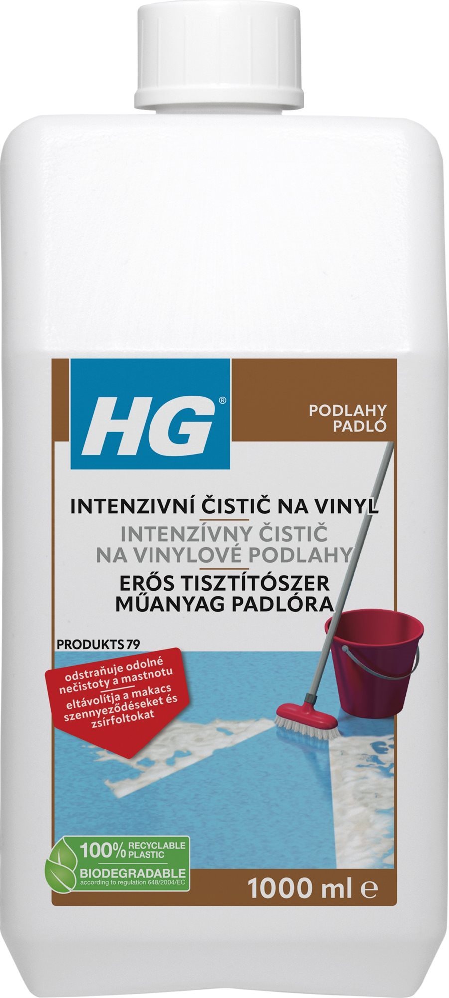 HG intenzívny čistič na podlahy z umelých materiálov 1000 ml Čistič...