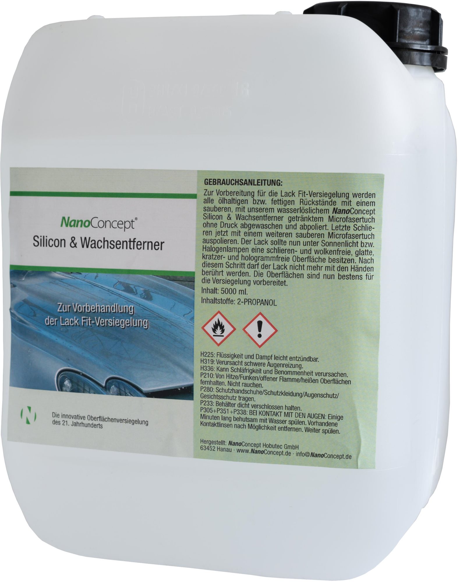 NanoConcept odstraňovač silikonu a vosku 5 l Čisticí prostředek