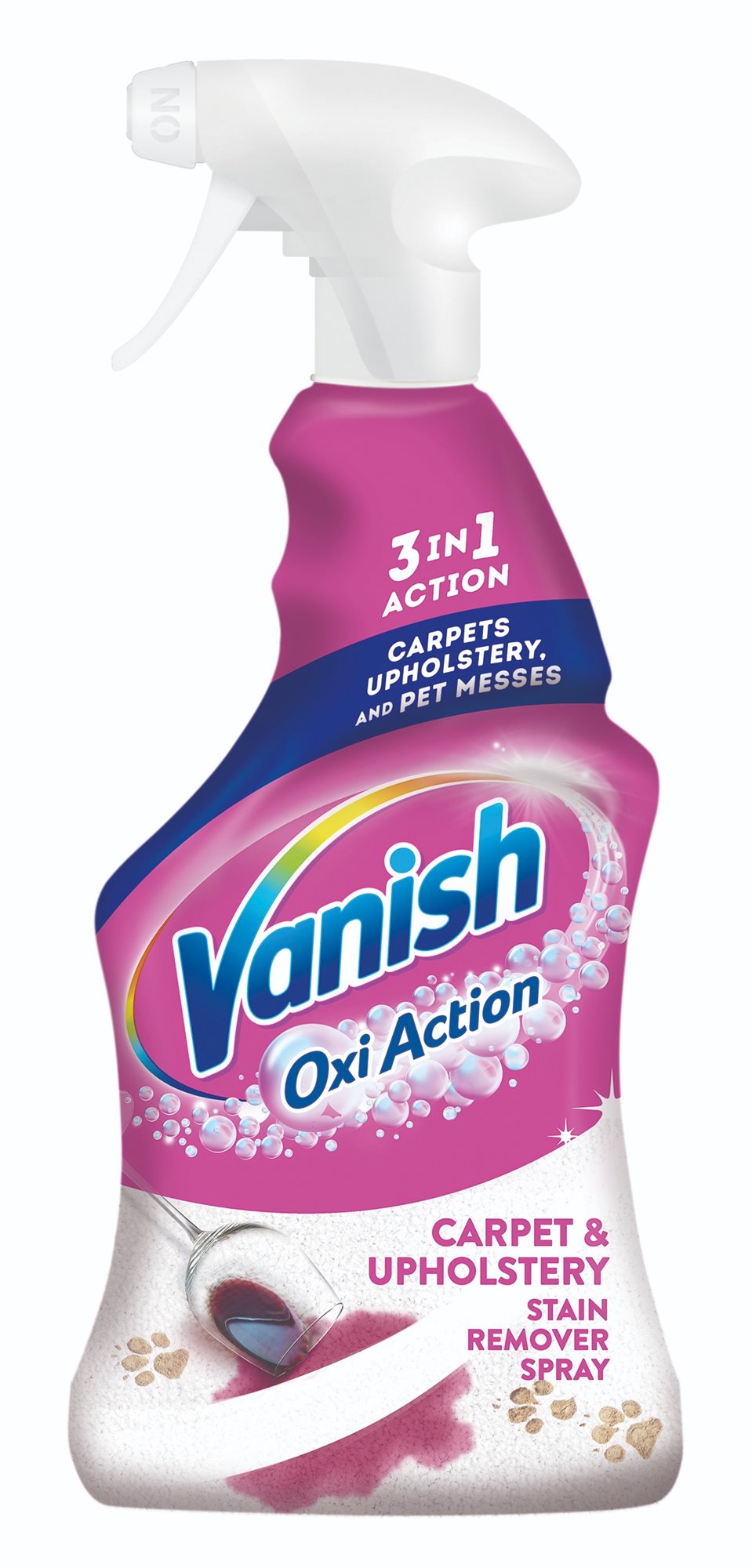 VANISH Oxi Action Powerspray na koberce 500 ml Čistič kobercov