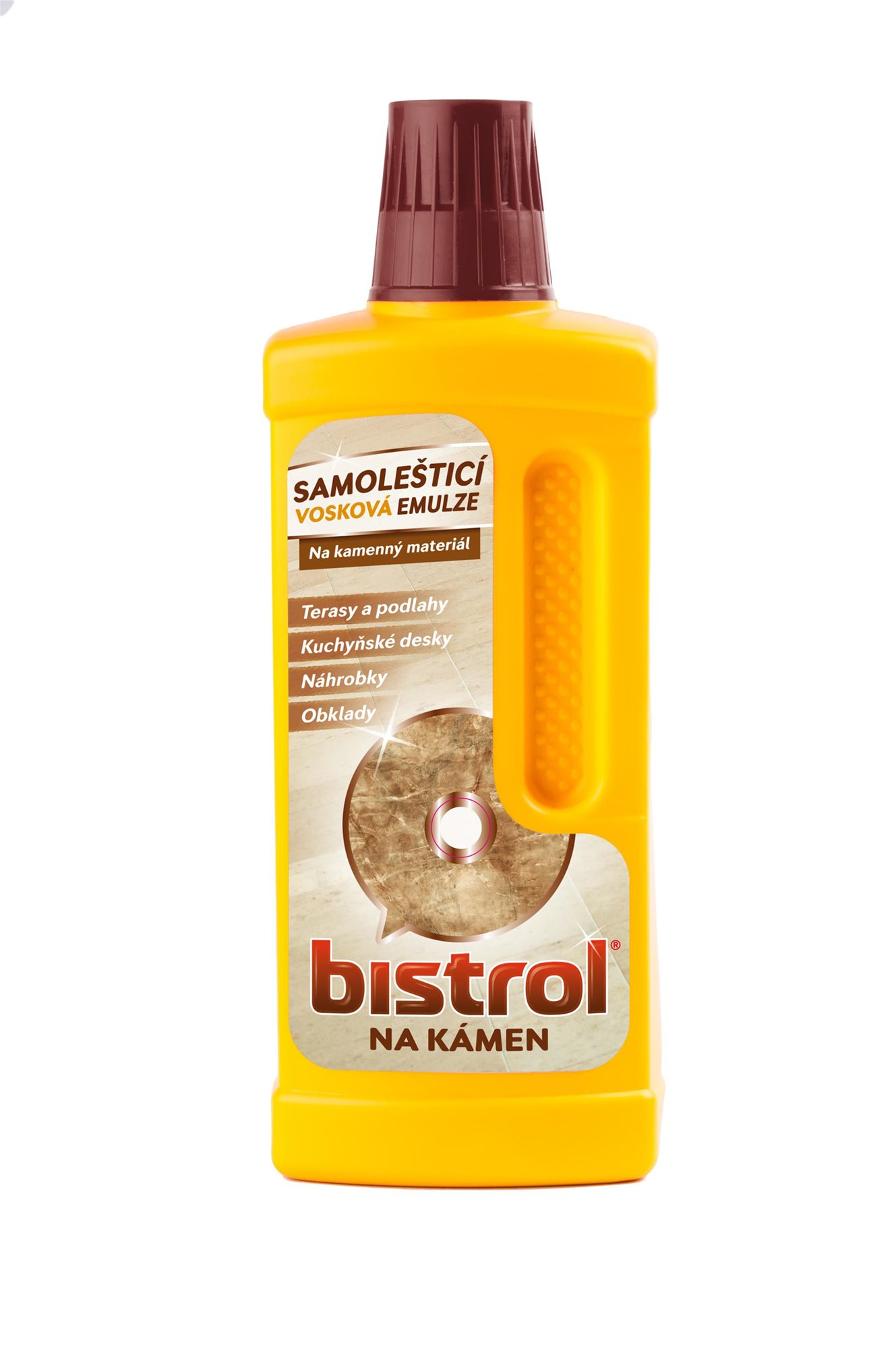 BISTROL samoleštiaca vosková emulzia na kameň 500 ml Čistič na...