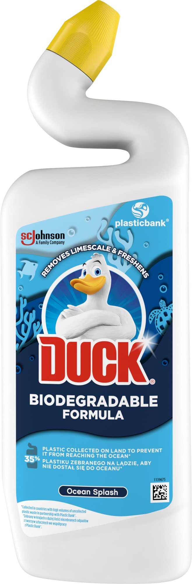 DUCK Ocean Splash biologicky odbúrateľné zloženie 750 ml WC čistič