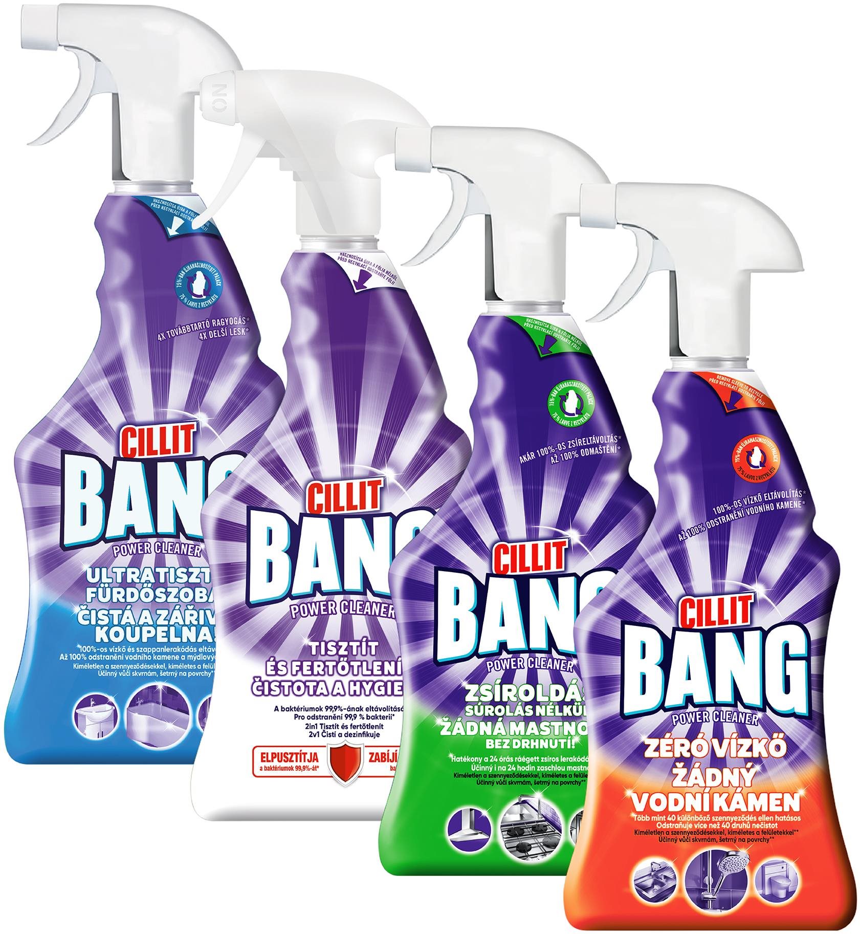 CILLIT BANG veľké upratovanie (4× 750 ml) Čistiaca sada