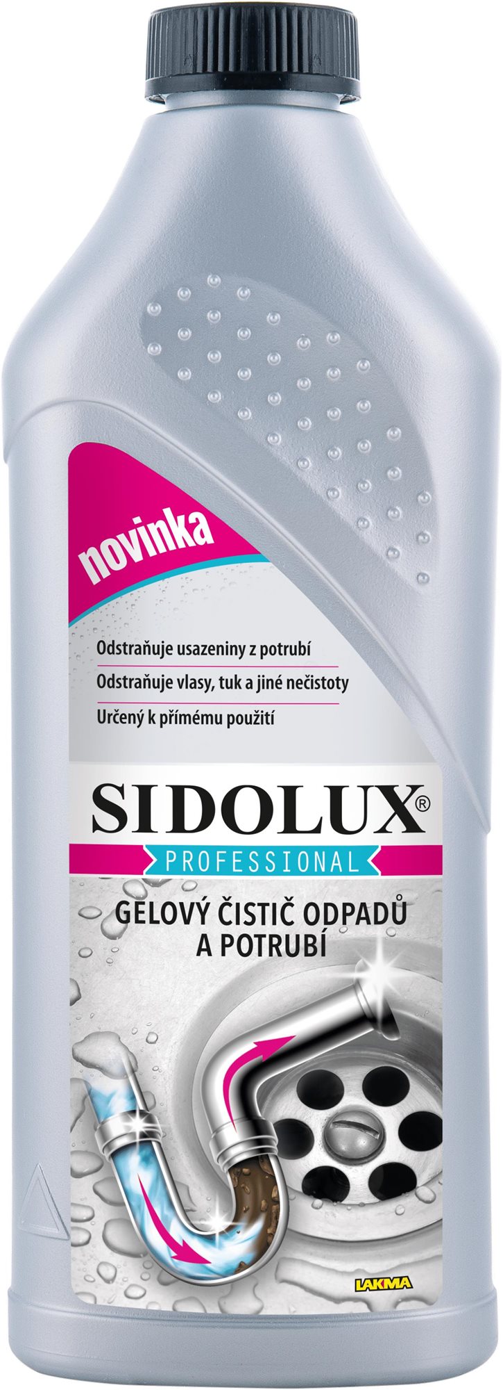 SIDOLUX Professional gélový čistič odpadov a potrubia 1000 ml...