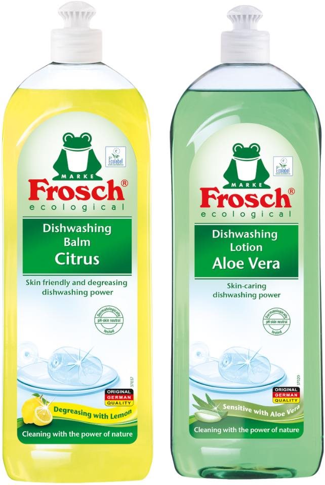 FROSCH Duopack Citrus és Aloe Vera (2× 750 ml) Mosogatószer