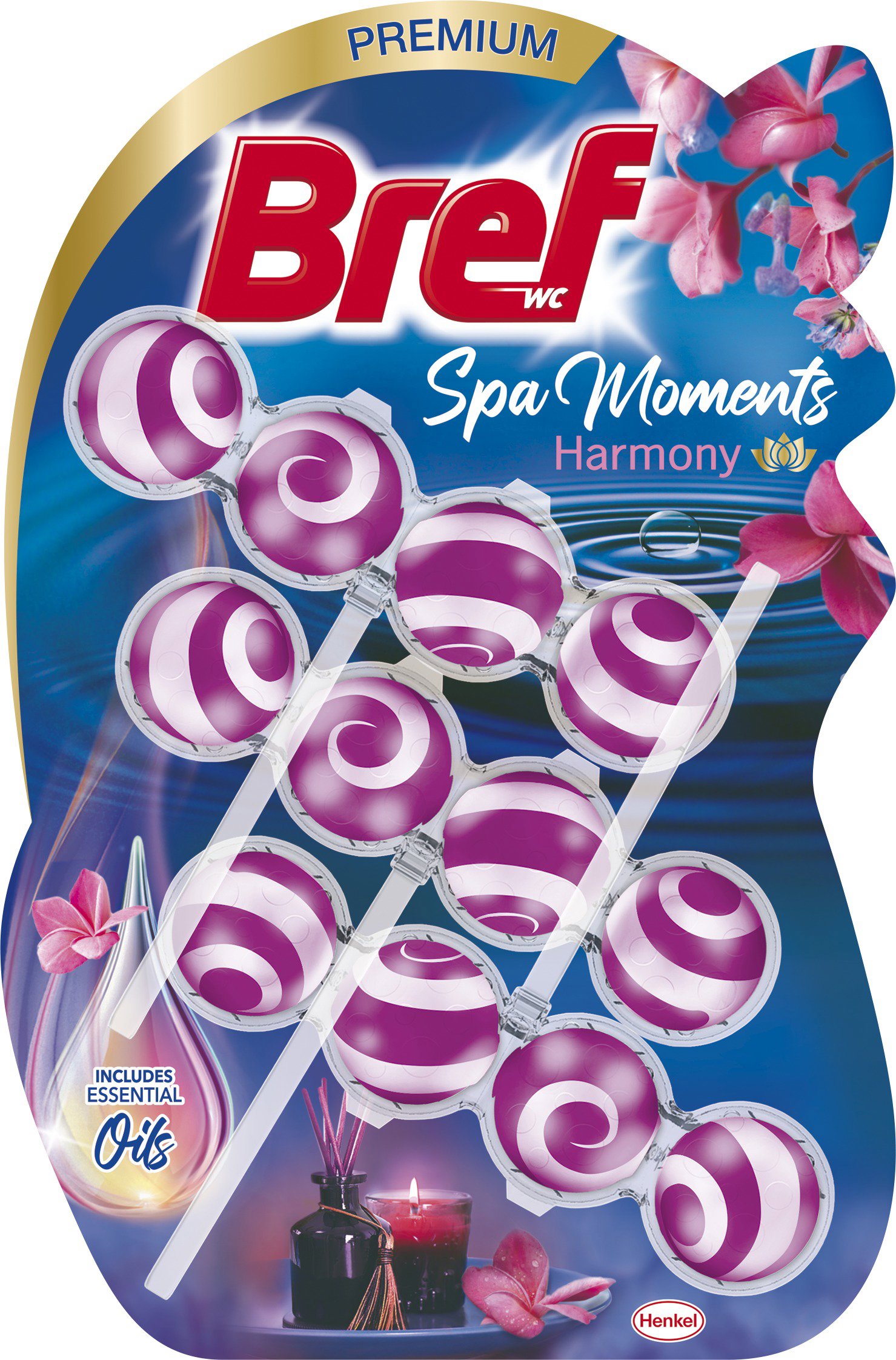 BREF Spa Moments Harmony, 3× 50 g WC golyó