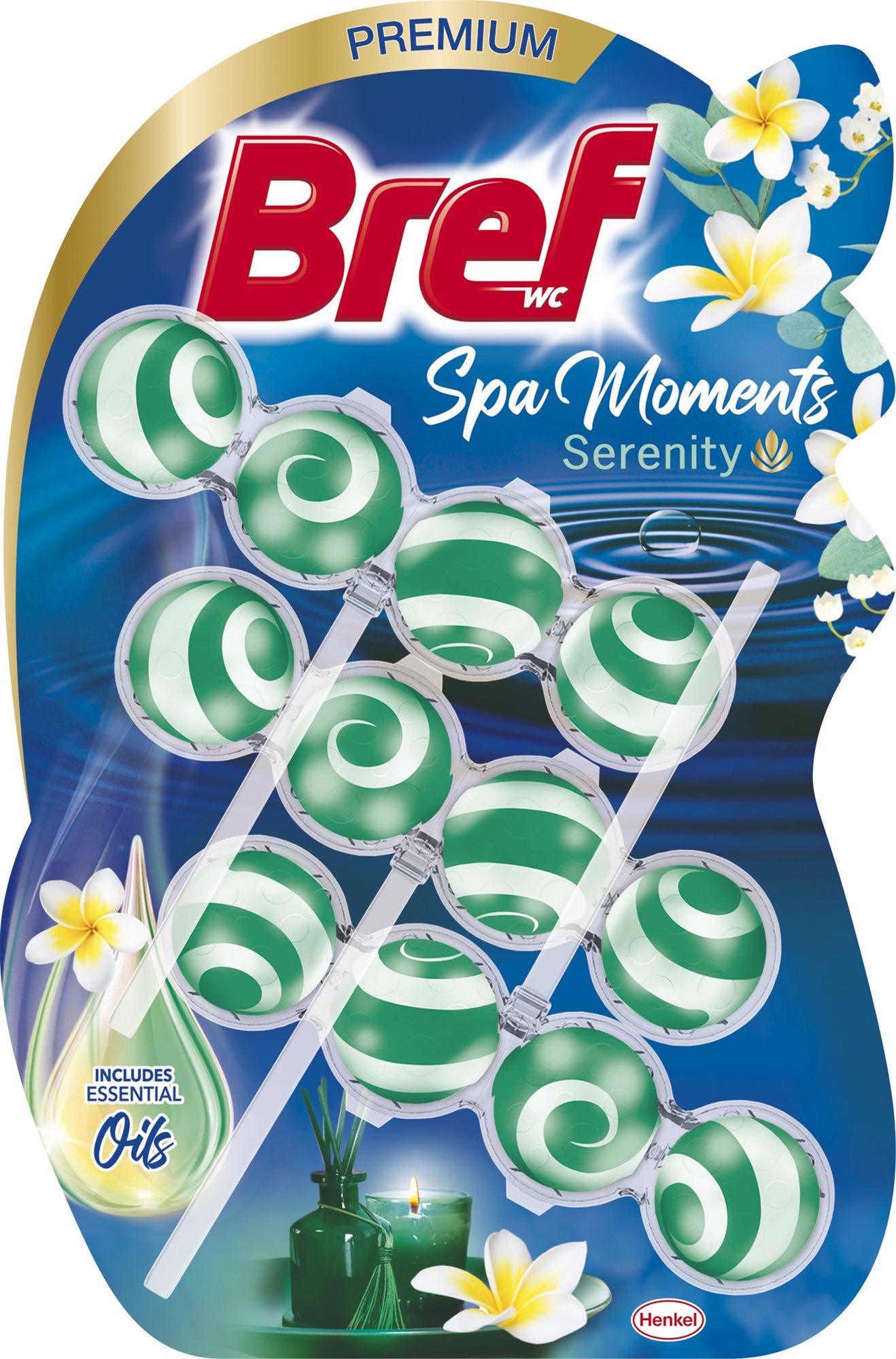 BREF Spa Moments Serenity, 3× 50 g WC golyó