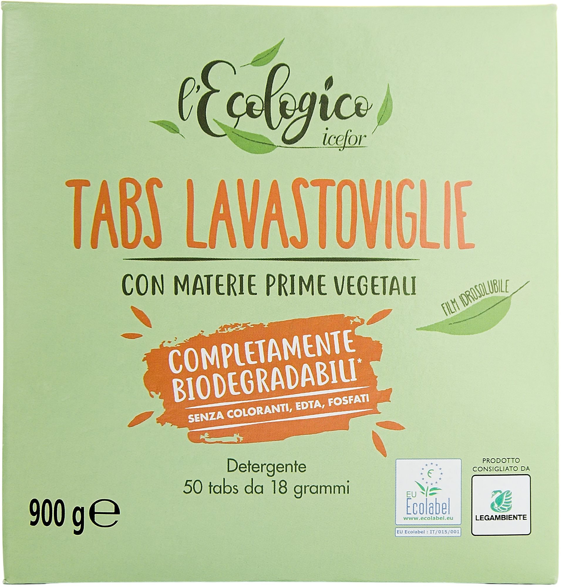 ICEFOR L'Ecologico Tabs Lavastoviglie 50 ks Ekologické tablety do...