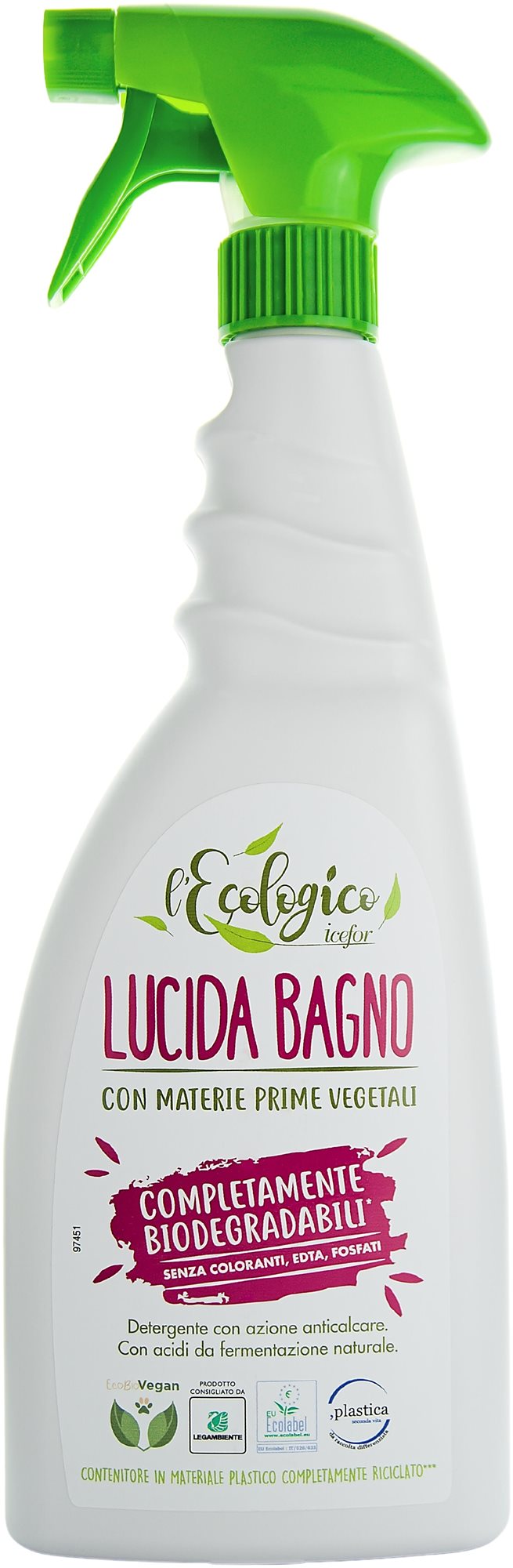 ICEFOR L'Ecologico Lucida Bagno 750 ml Ekologický čistiaci...
