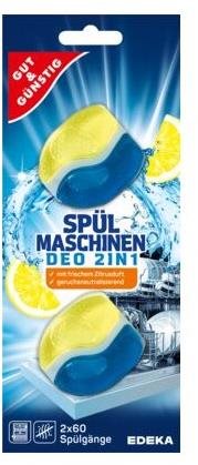 GUT UND GÜNSTIG Deo 2in1 Lemon 2 db Mosogatógép illatosító