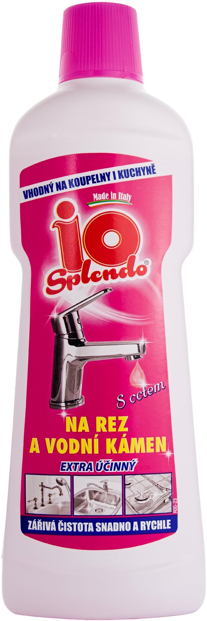 IO Splendo vízkő- és rozsdaoldó ecettel, 750 ml Tisztítószer