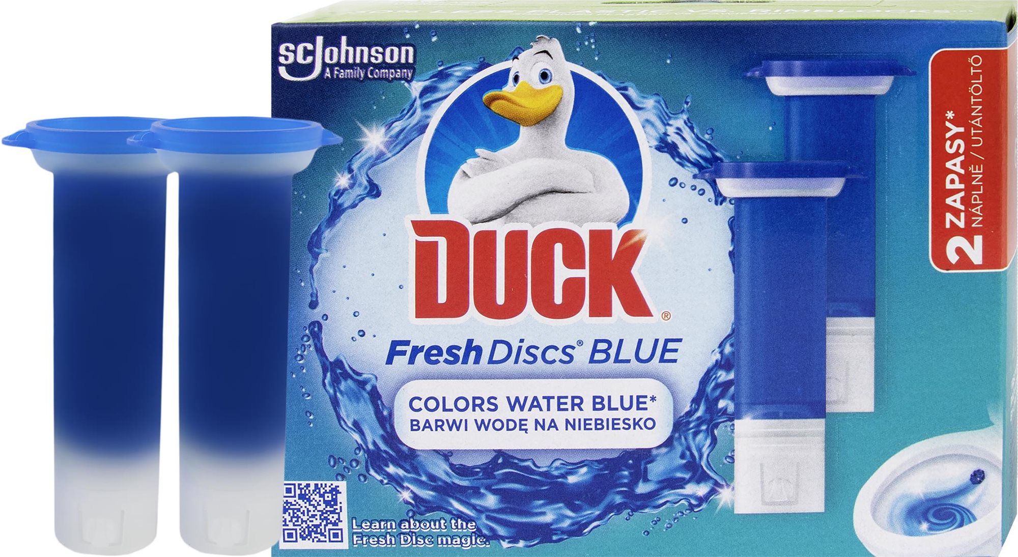 DUCK Fresh Discs duo náplň WC Blue 2 × 36 ml WC blok