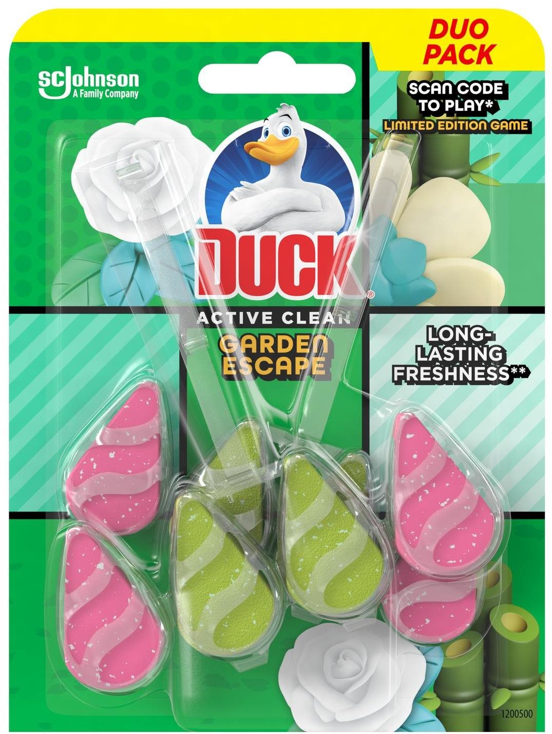 DUCK Active Clean Garden Escape 2 × 38,6 g WC blok
