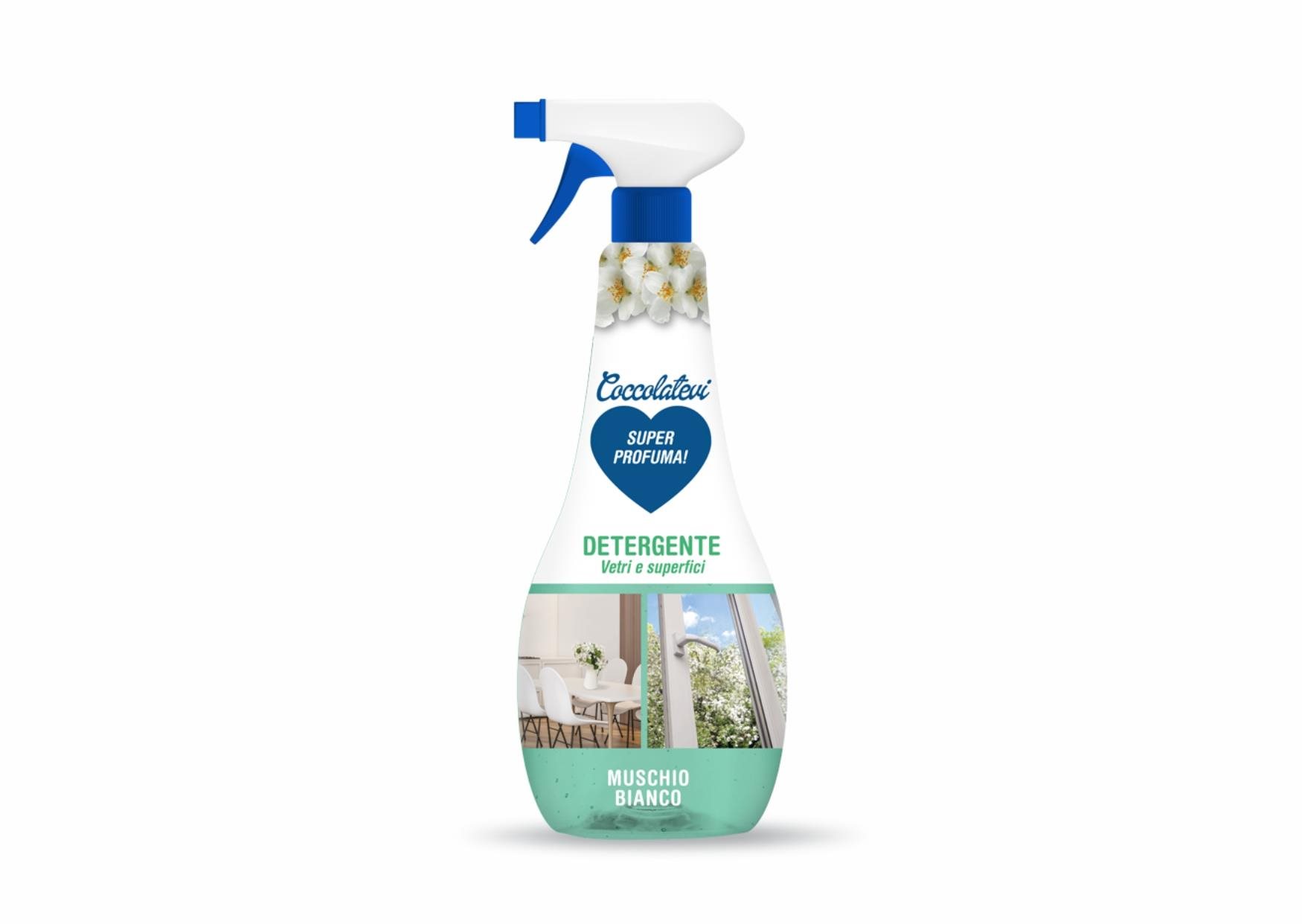 COCCOLATEVI Vetri Muschio Bianco 750 ml Čistič okien