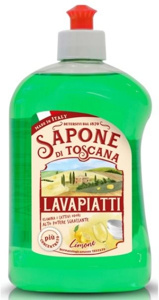 SAPONE DI TOSCANA Lavapiatti Limone Concentrato 500 ml Mosogatószer