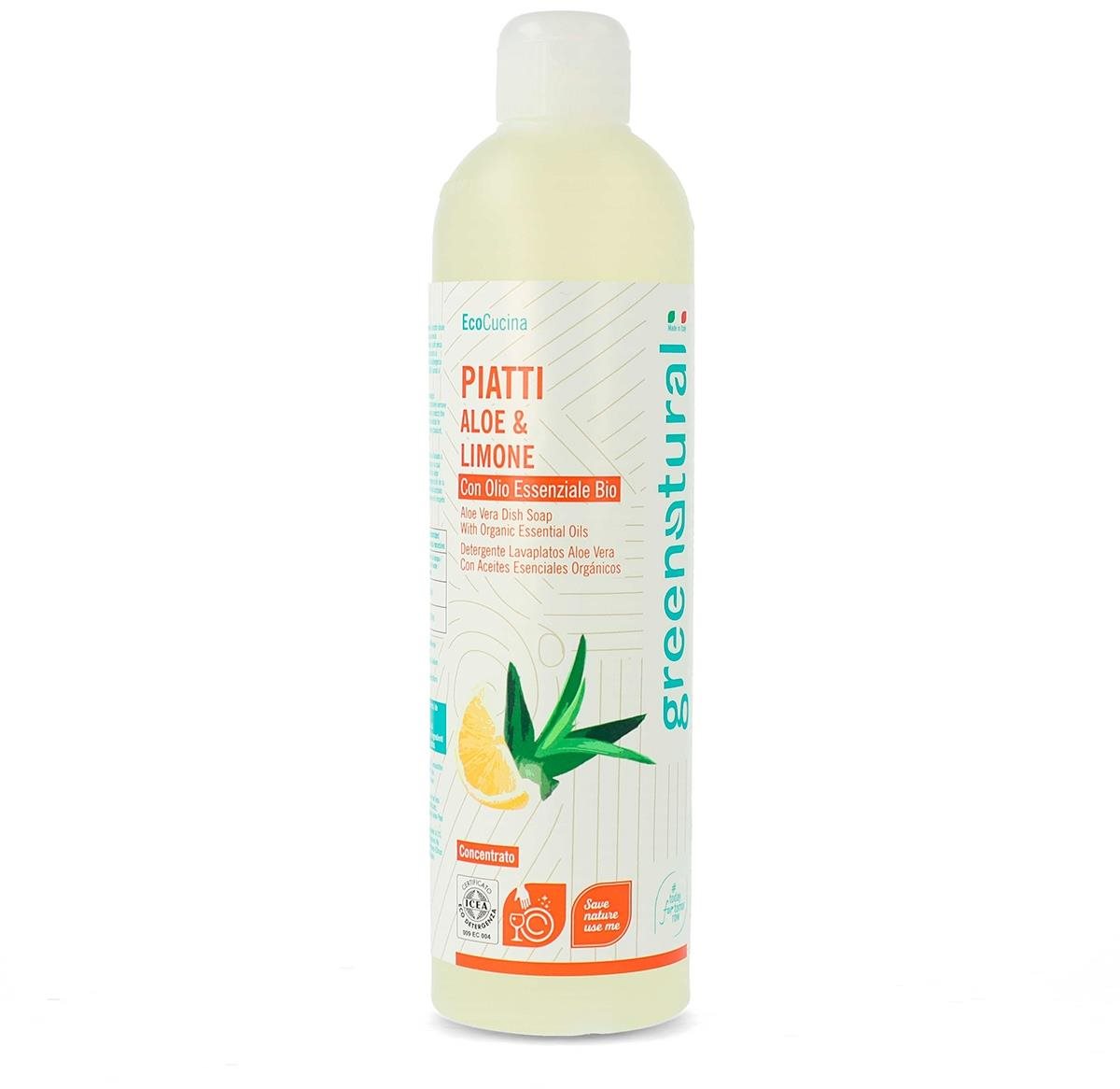 Greenatural Aloe vera és citrom 500 ml Mosogatószer