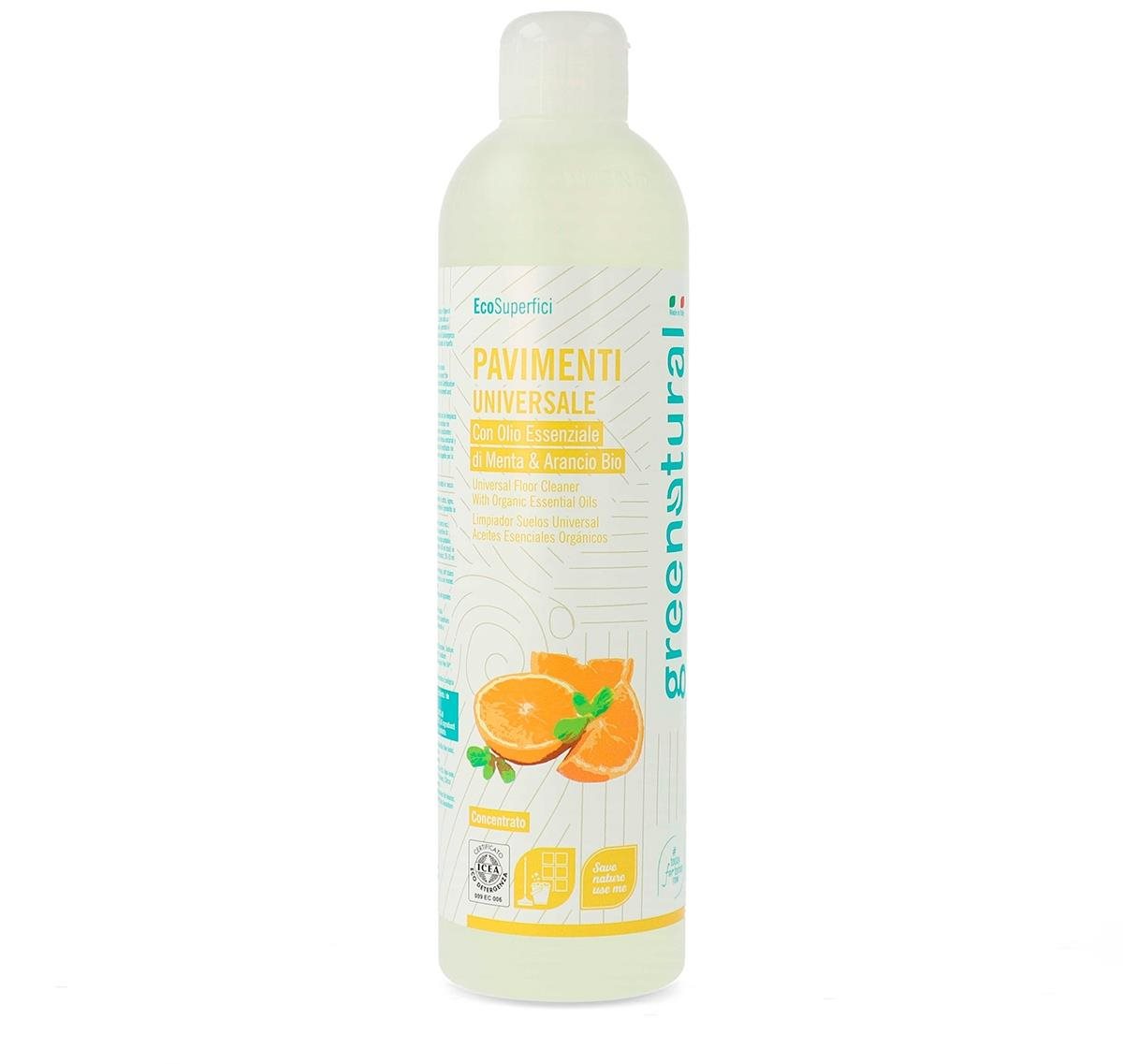 GREENATURAL Mäta a pomaranč 500 ml Čistič na podlahy