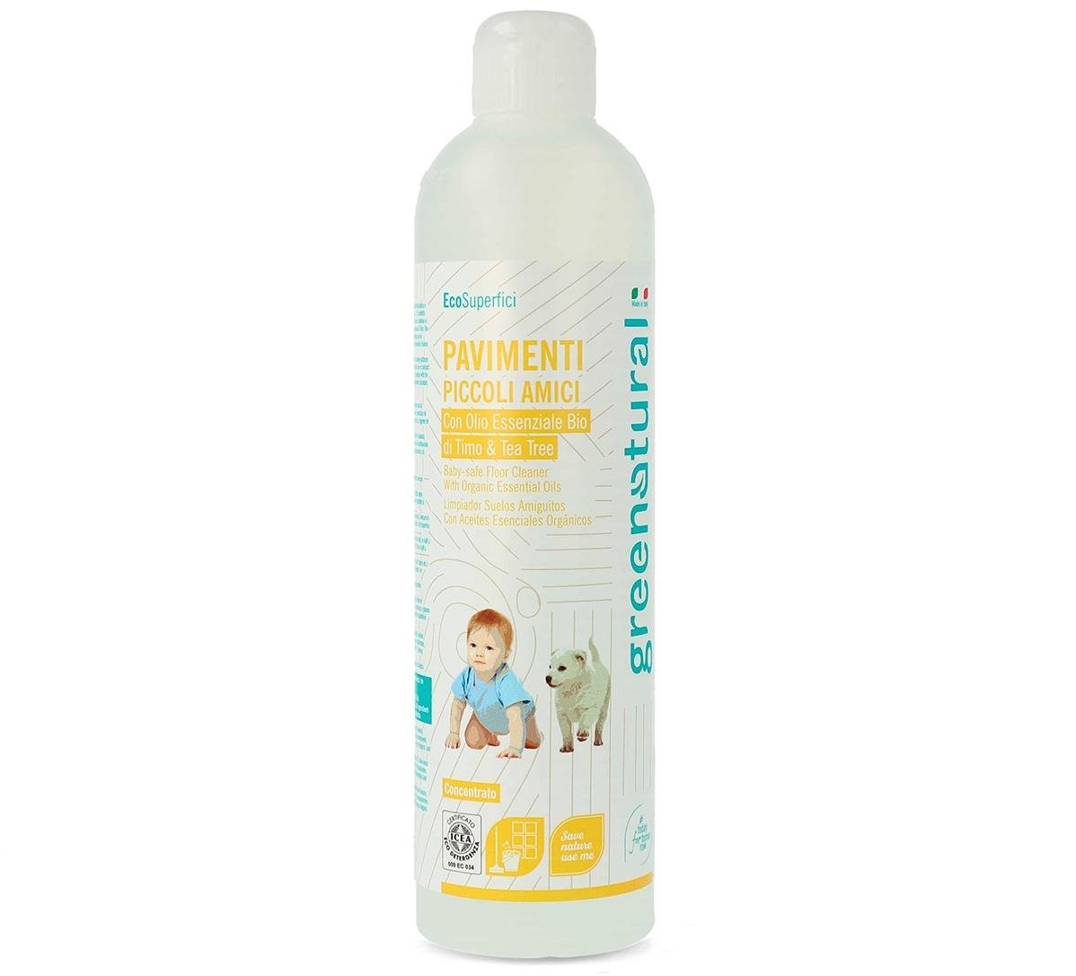 GREENATURAL Tymian, levanduľa a čajovník 500 ml Čistič na podlahy