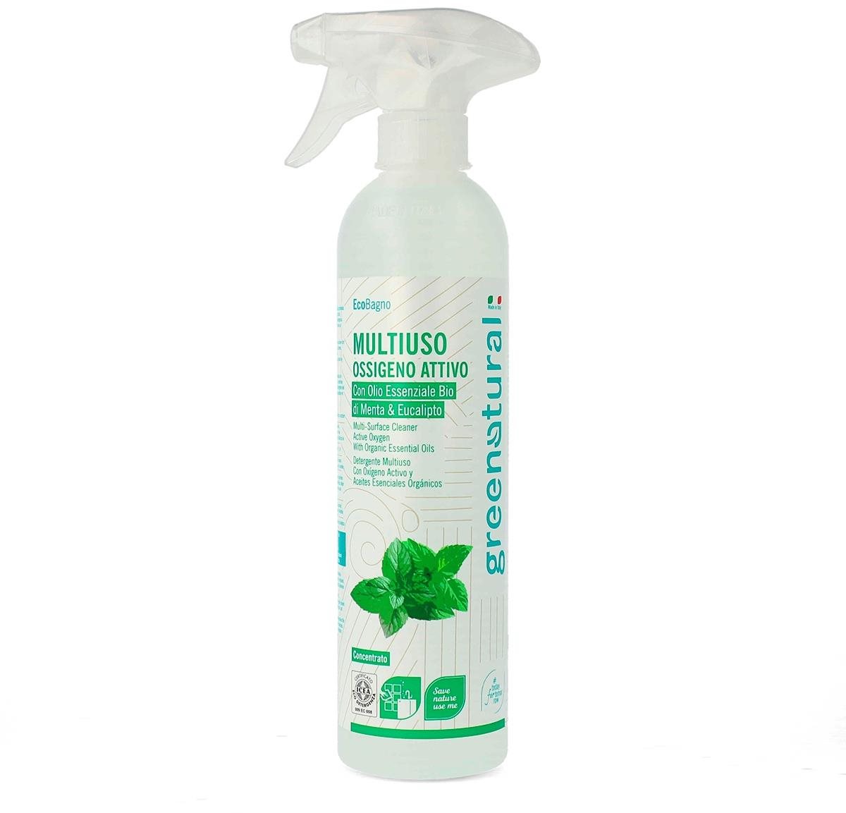 GREENATURAL menta és eukaliptusz aktív oxigénnel 500 ml Tisztító
