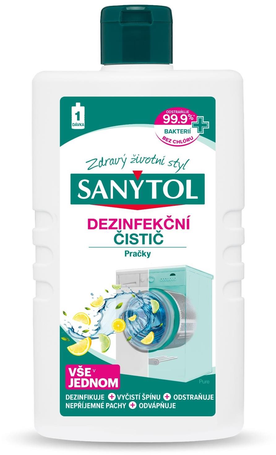 SANYTOL dezinfekčný čistič práčky 240 ml Čistič práčky