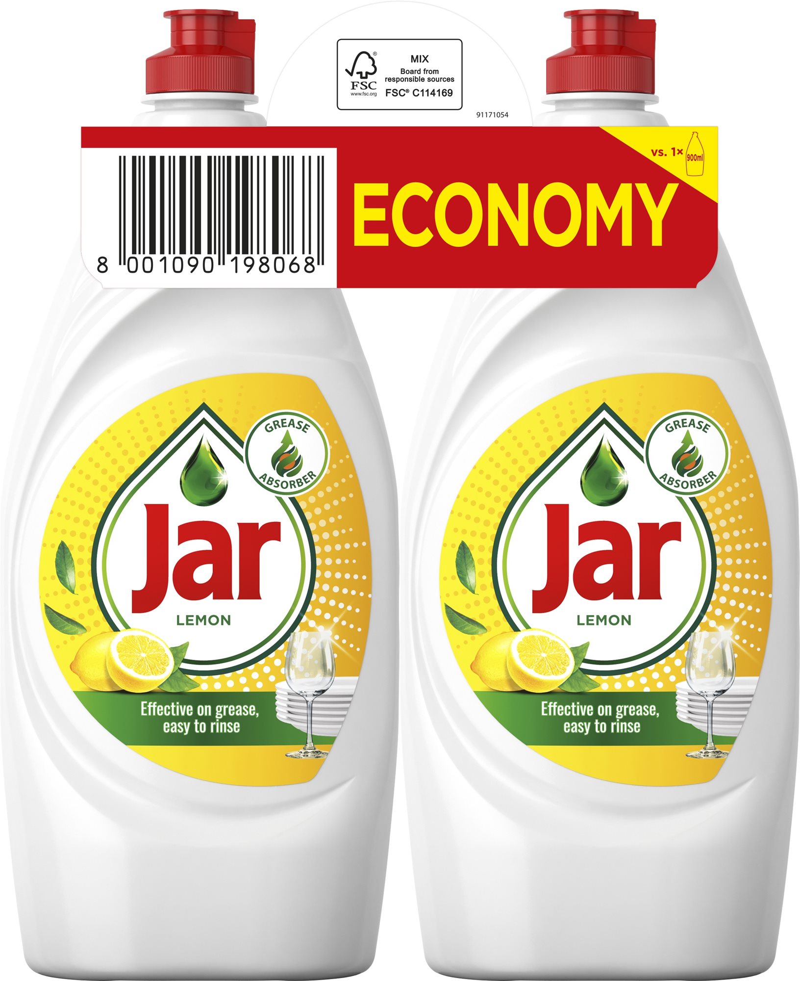 JAR Lemon 2× 900 ml Prostriedok na riad