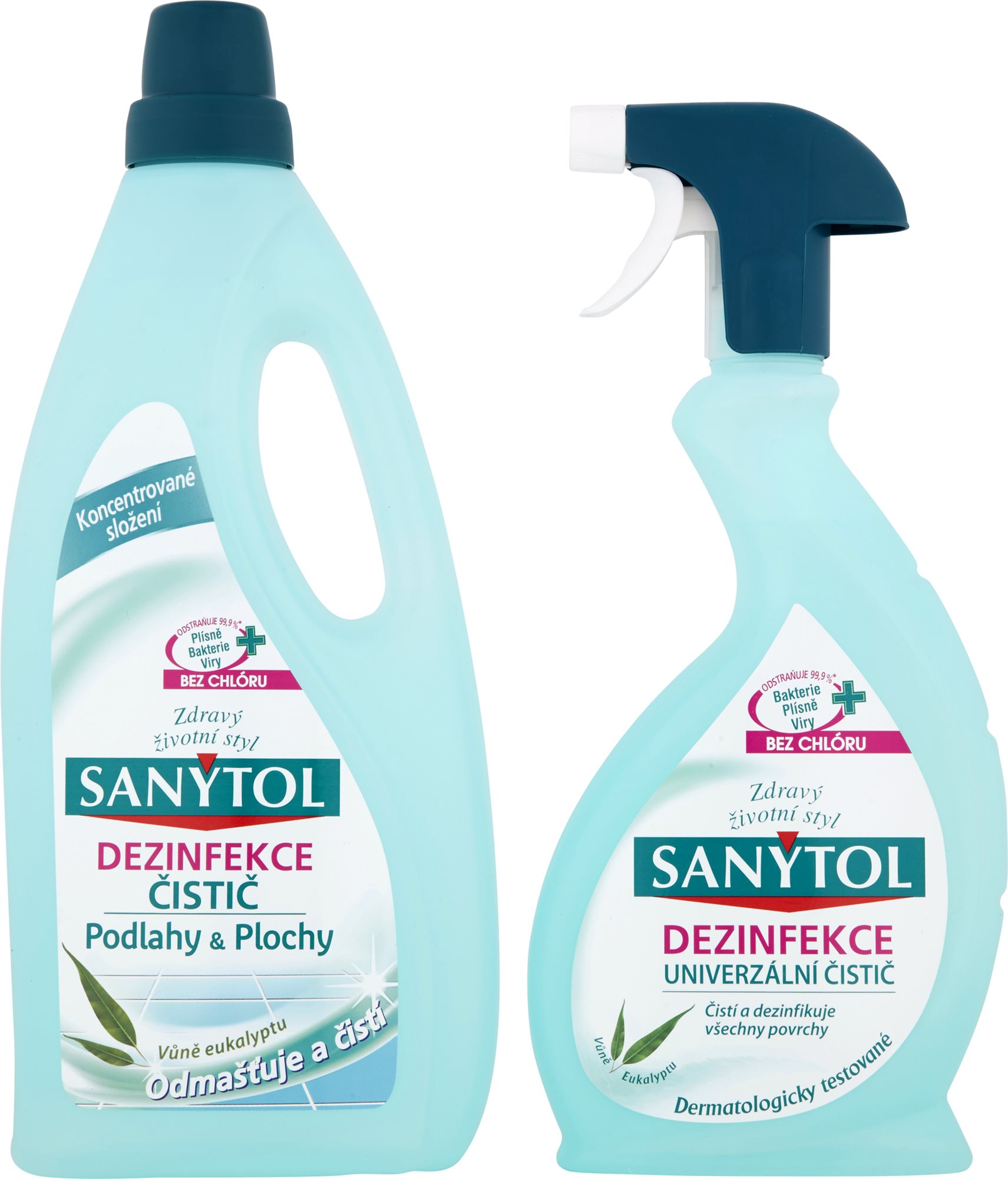SANYTOL Duopack Dezinfekcia Podlahy + Sprej univerzal Čistiaca sada