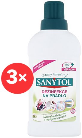 SANYTOL Aloe Vera mosodai fertőtlenítő 3 × 500 ml Fertőtlenítő