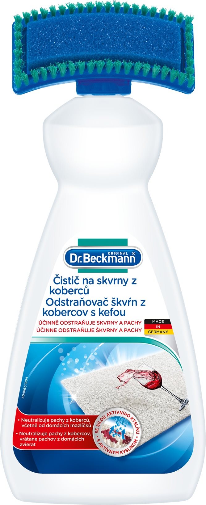 DR. BECKMANN Szőnyegtisztító kefével 650 ml Szőnyegtisztító