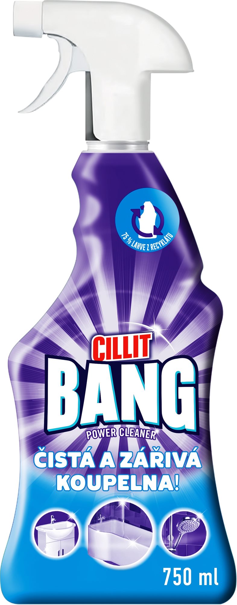 CILLIT BANG Čistiaci sprej do kúpeľne 750 ml Čistič kúpeľní