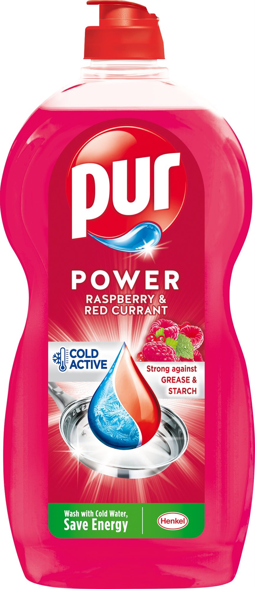 PUR Power Raspberry & Red Currant 1,2 l Prostriedok na riad