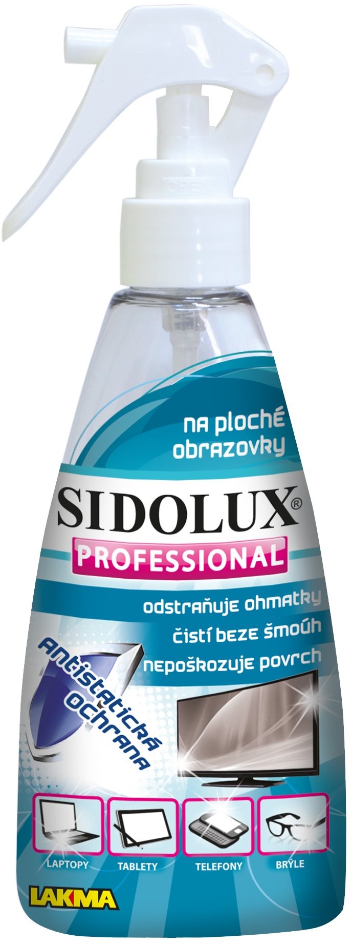 SIDOLUX Professional na ploché obrazovky a LCD 200 ml Čistič na...