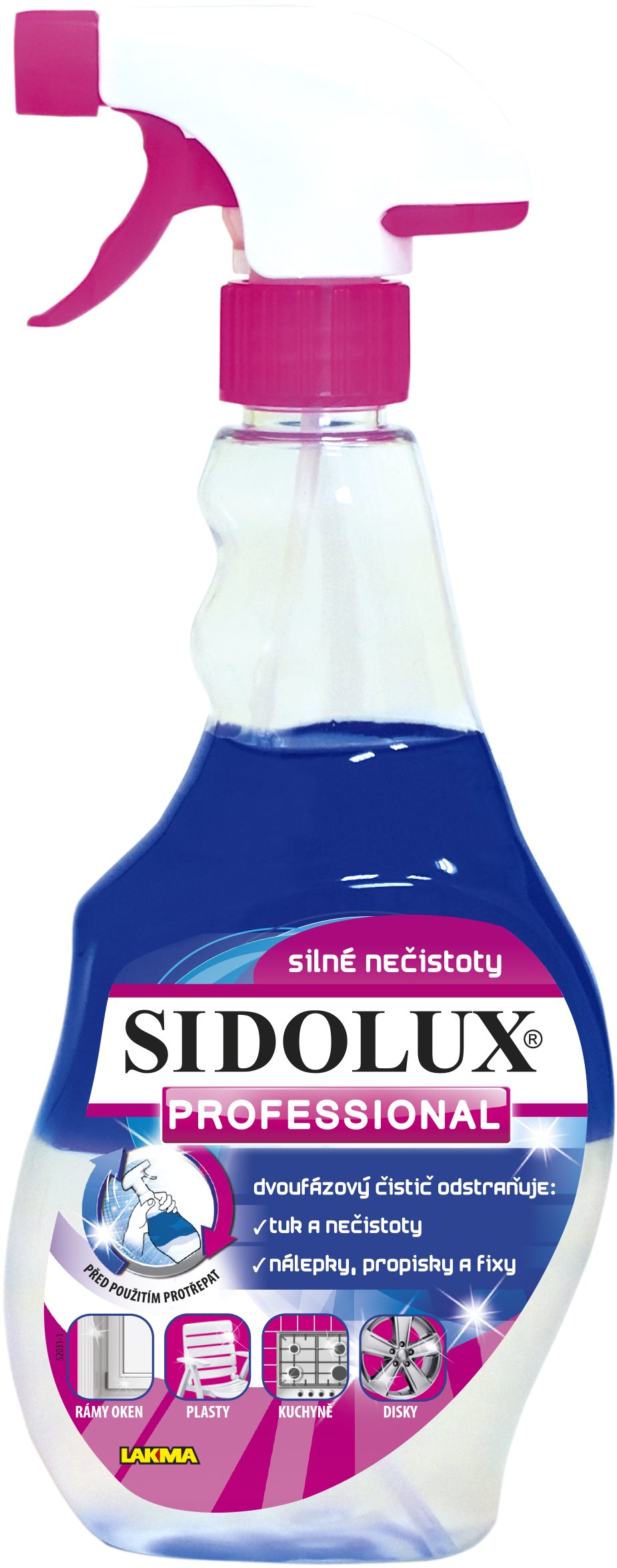 SIDOLUX Professional na silné nečistoty dvojfázový 500 ml...