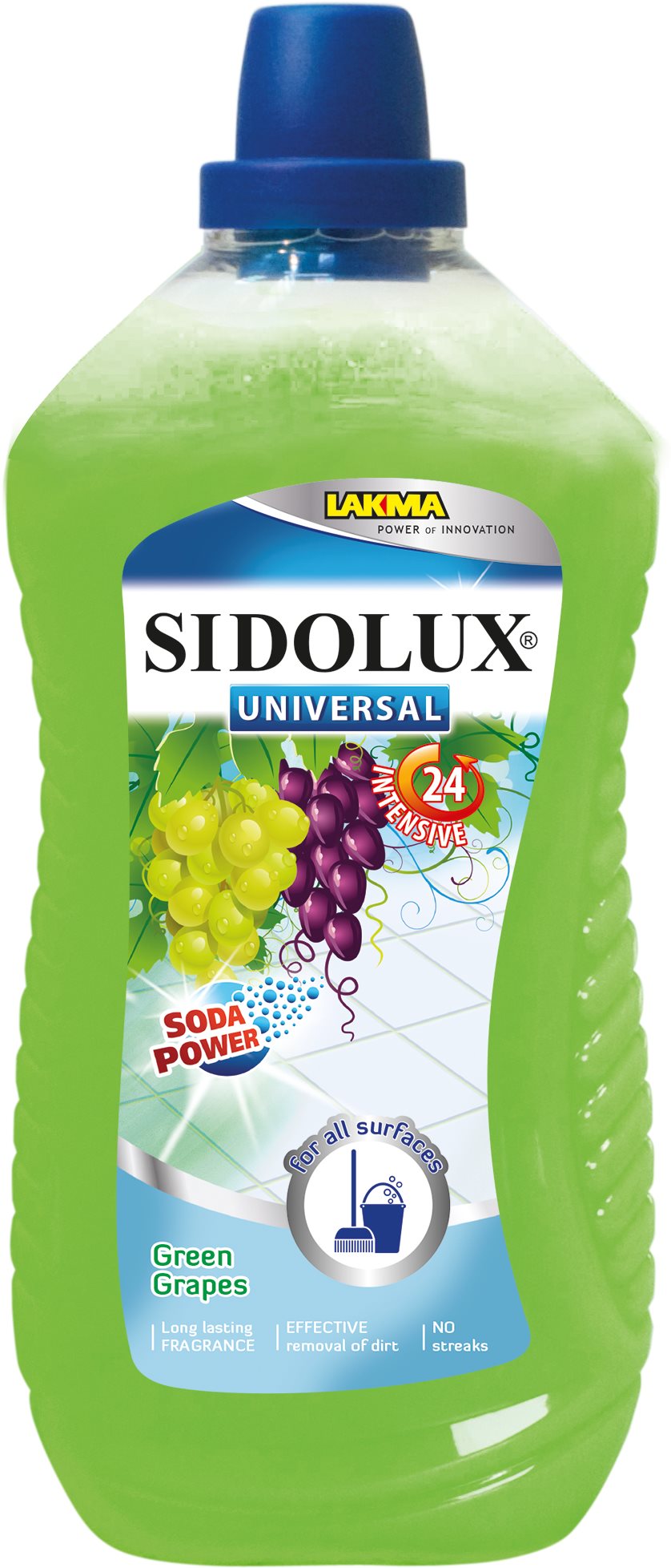 SIDOLUX Universal Soda Power Green Grapes 1 l Čistič na podlahy
