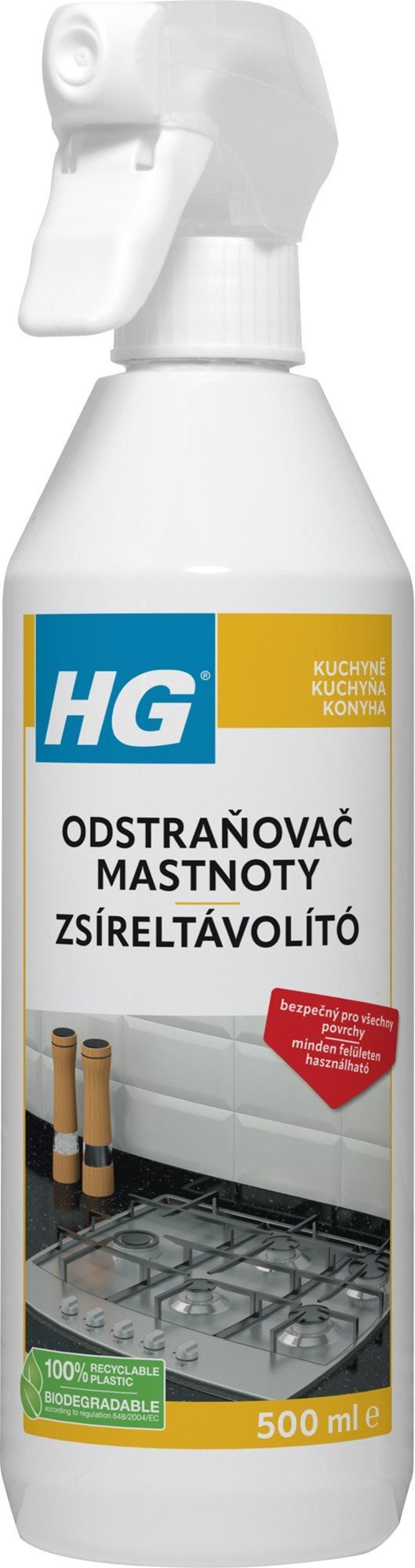HG Odstraňovač mastnoty 500 ml Odmasťovač
