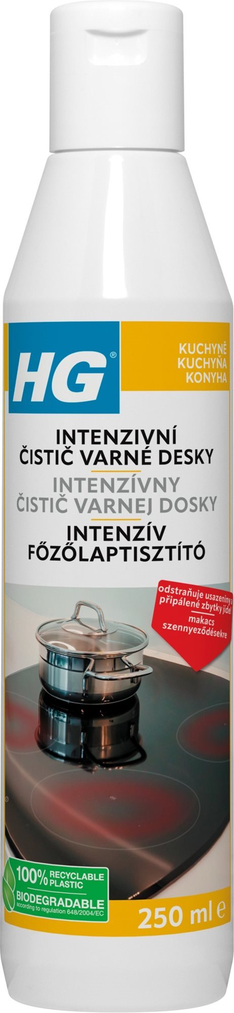 HG Intenzívny čistič varnej dosky 250 ml Čistič kuchynských...