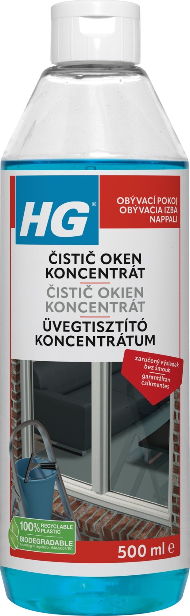 HG Čistič okien 500 ml Čistič okien