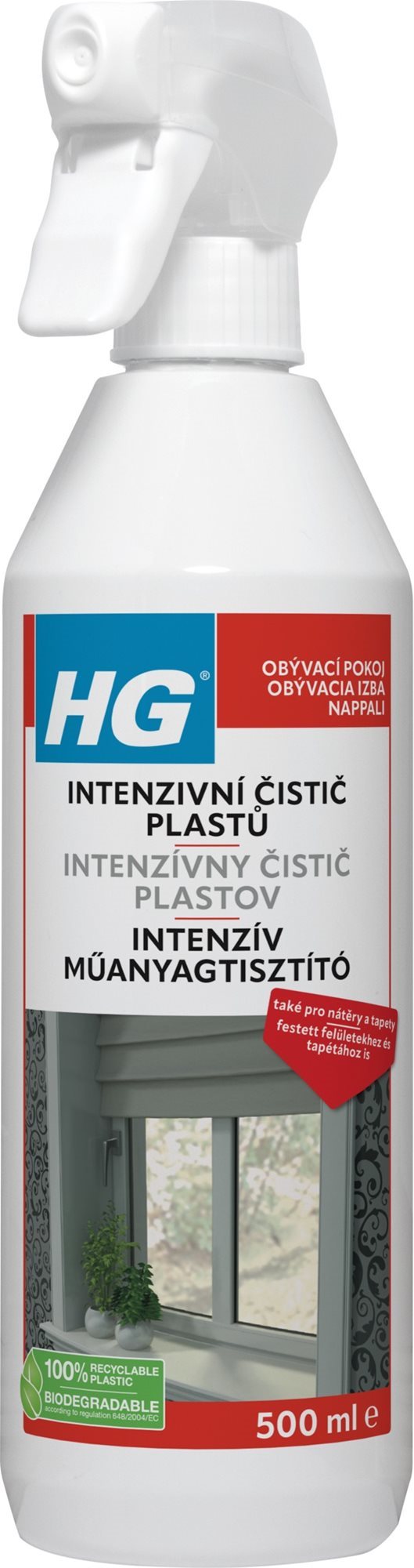 HG Intenzívny čistič na plasty (nátery a tapety) 500 ml Čistiaci...