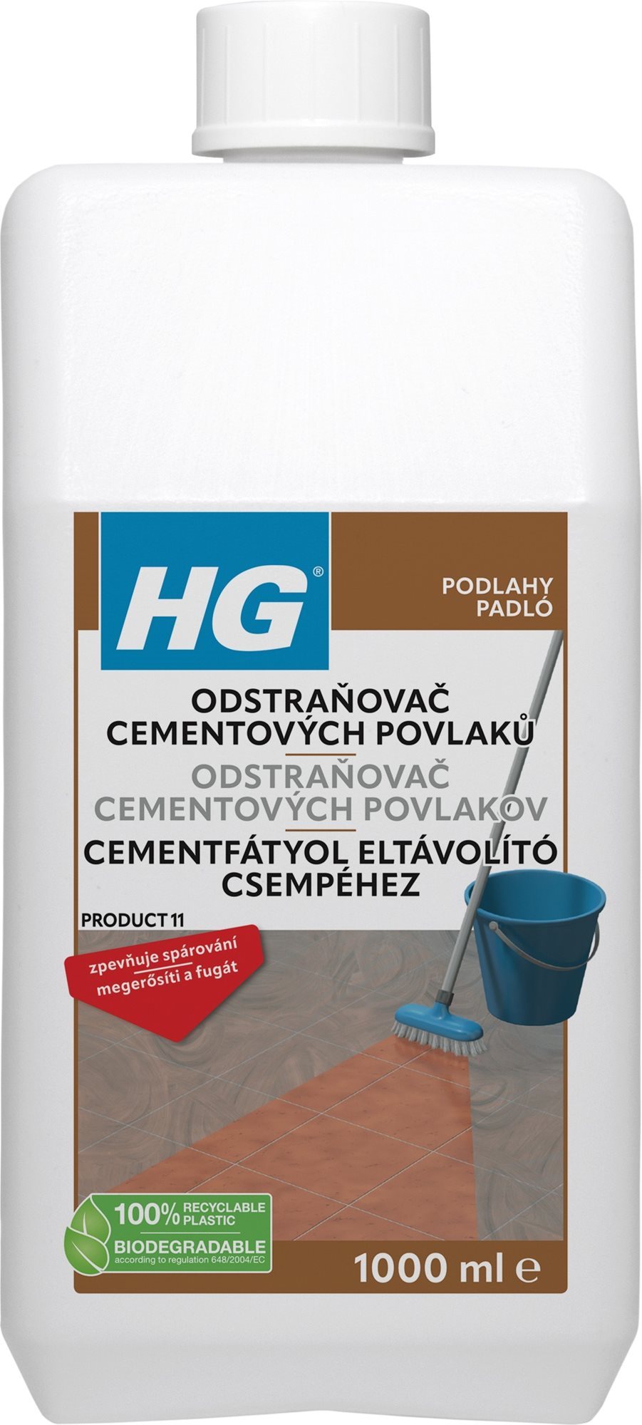 HG Odstraňovač cementových povlakov 1 l Odstraňovač cementu