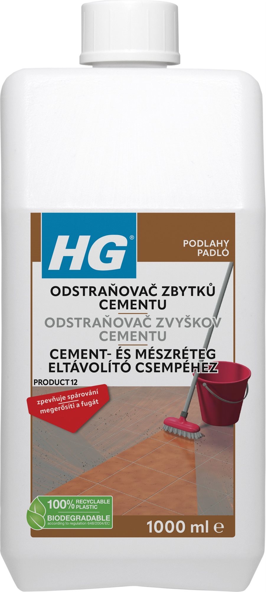 HG Odstraňovač zvyškov cementu   1 l Odstraňovač cementu